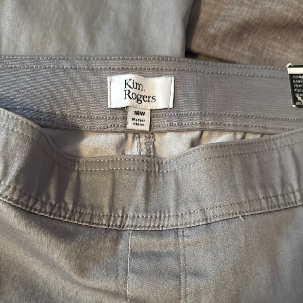 Kim Rogers Gray Straight Leg Pants